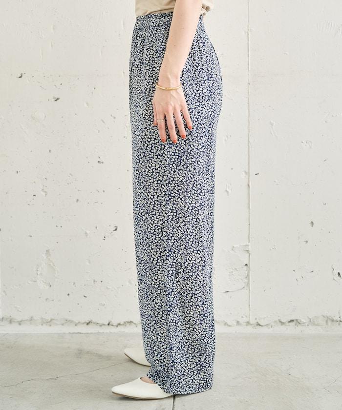 印度小花印花 休閒褲