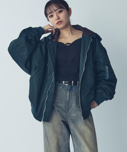 連帽飛行員夾克外套