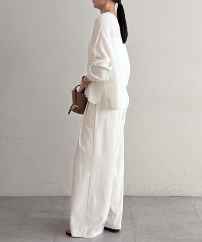 假麻棉針織上衣