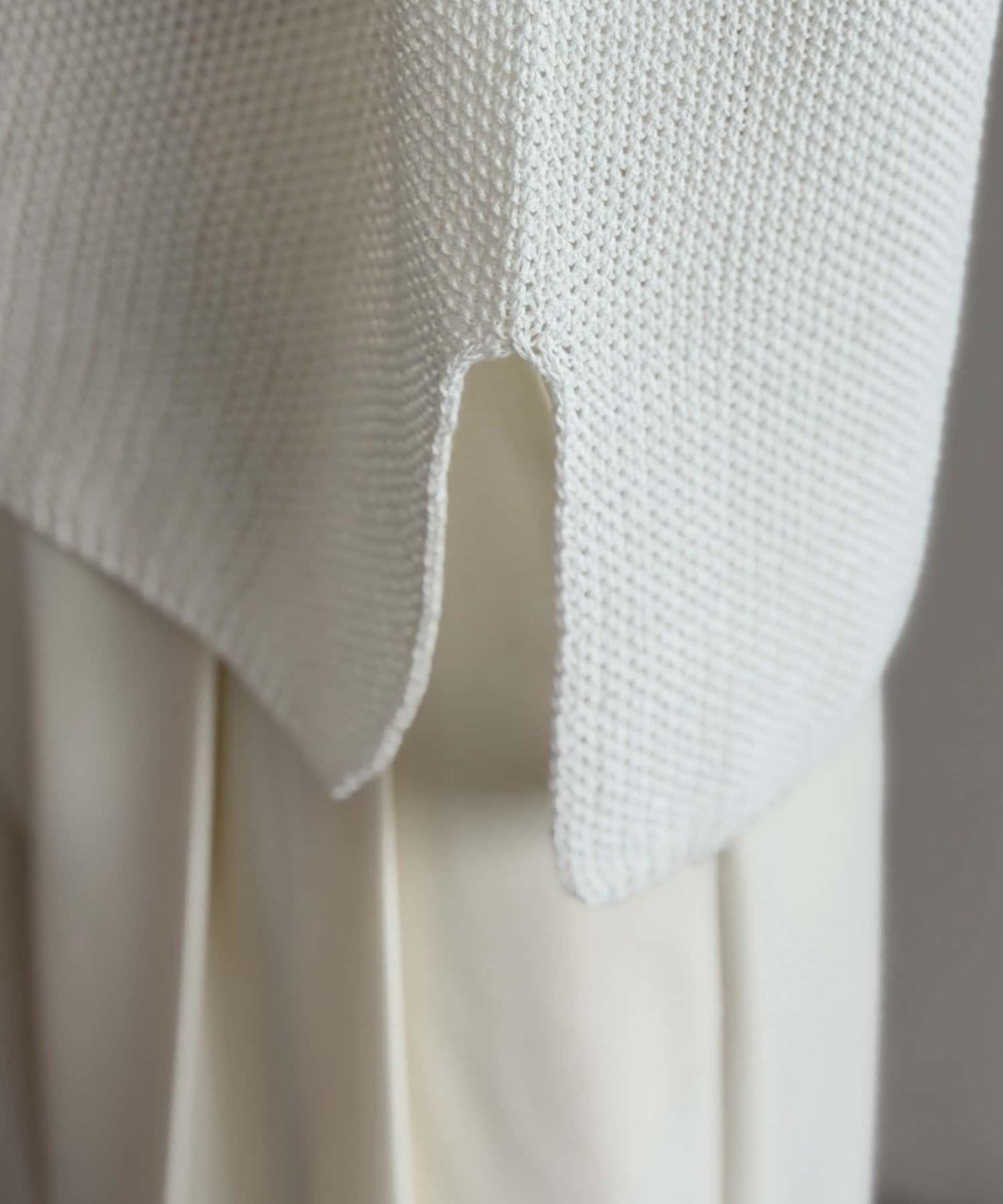 假麻棉針織上衣