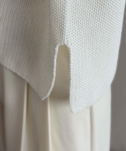 假麻棉針織上衣