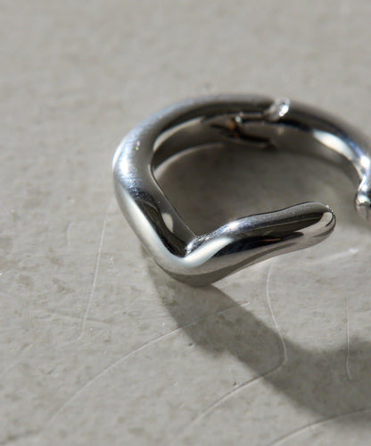 Sivelle./stainless 圓環設計耳扣