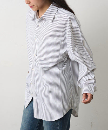 細條紋常規領襯衫