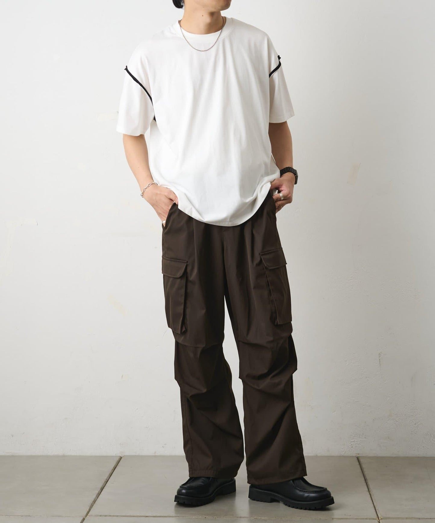 彈力斜紋工裝褲