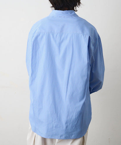 細條紋常規領襯衫