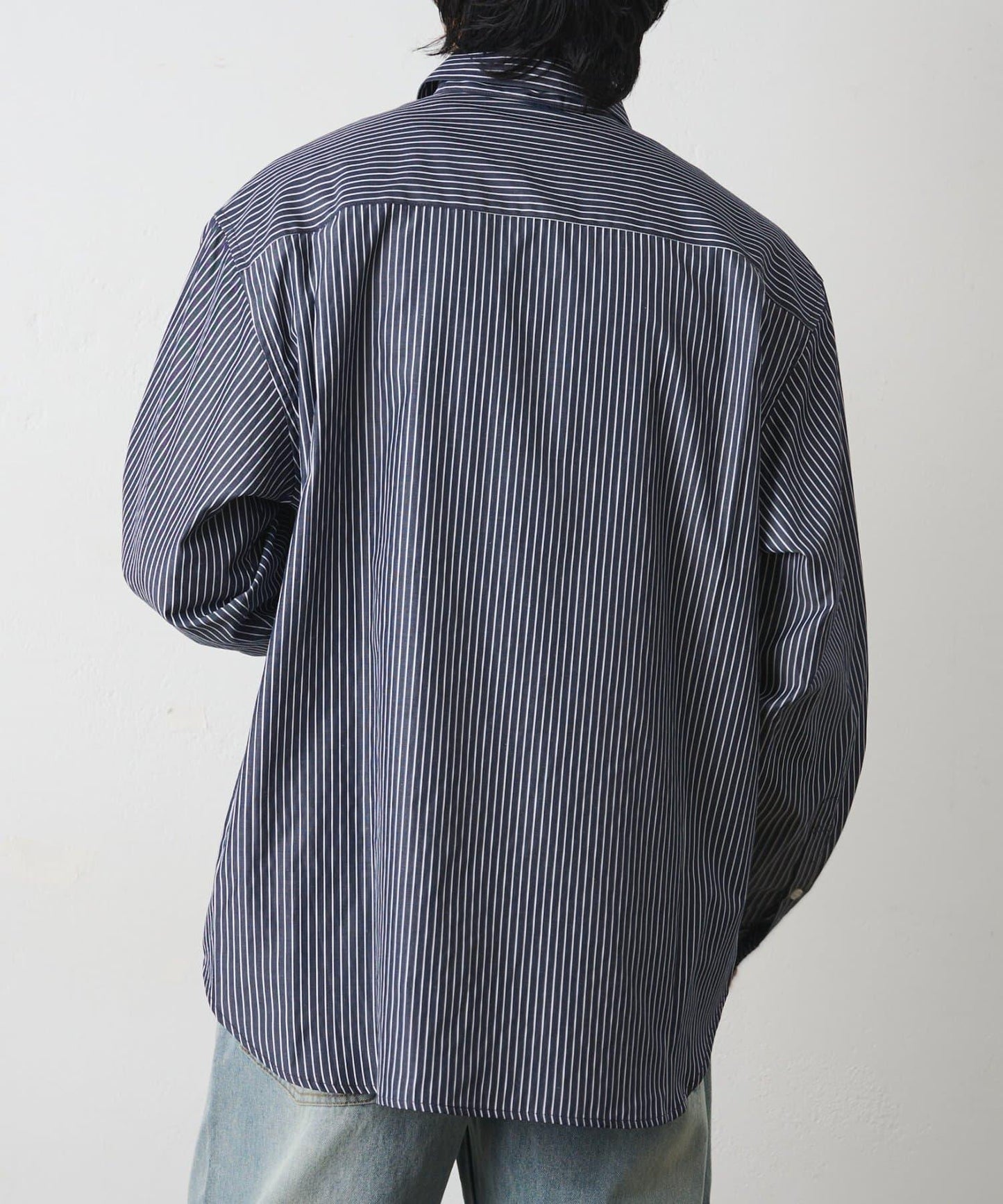 細條紋常規領襯衫