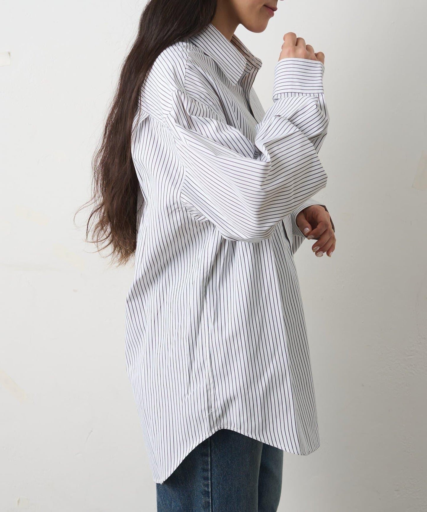 細條紋常規領襯衫