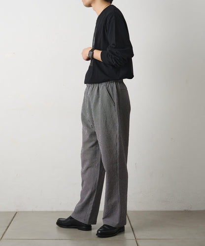 套裝可搭配 泡泡紗格紋 休閒褲