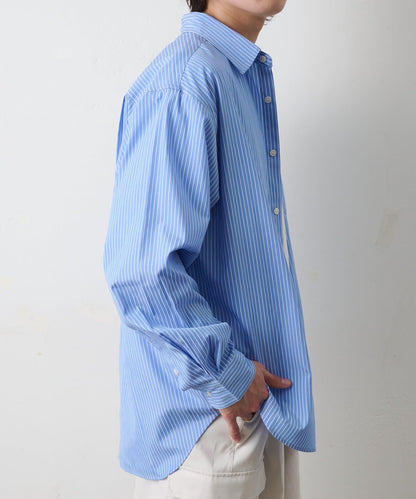 細條紋常規領襯衫