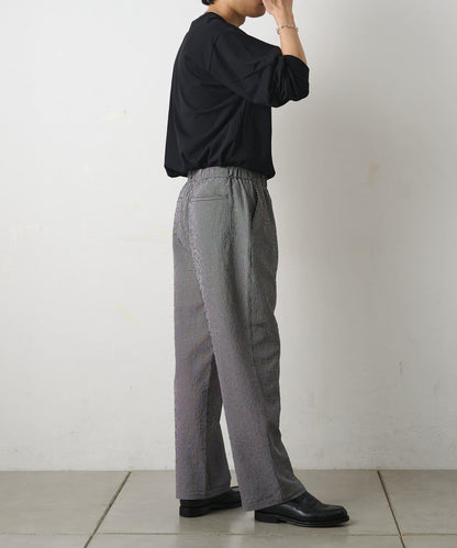 套裝可搭配 泡泡紗格紋 休閒褲