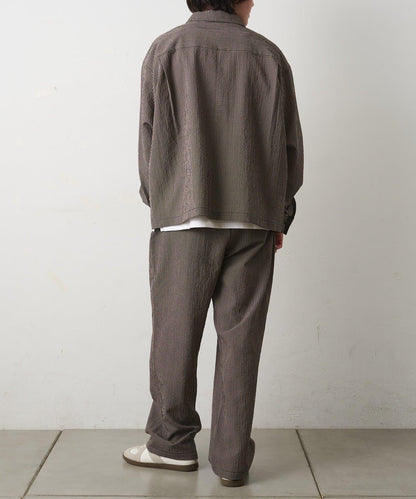 套裝可搭配 泡泡紗格紋 休閒褲