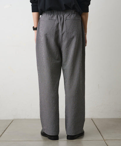 套裝可搭配 泡泡紗格紋 休閒褲