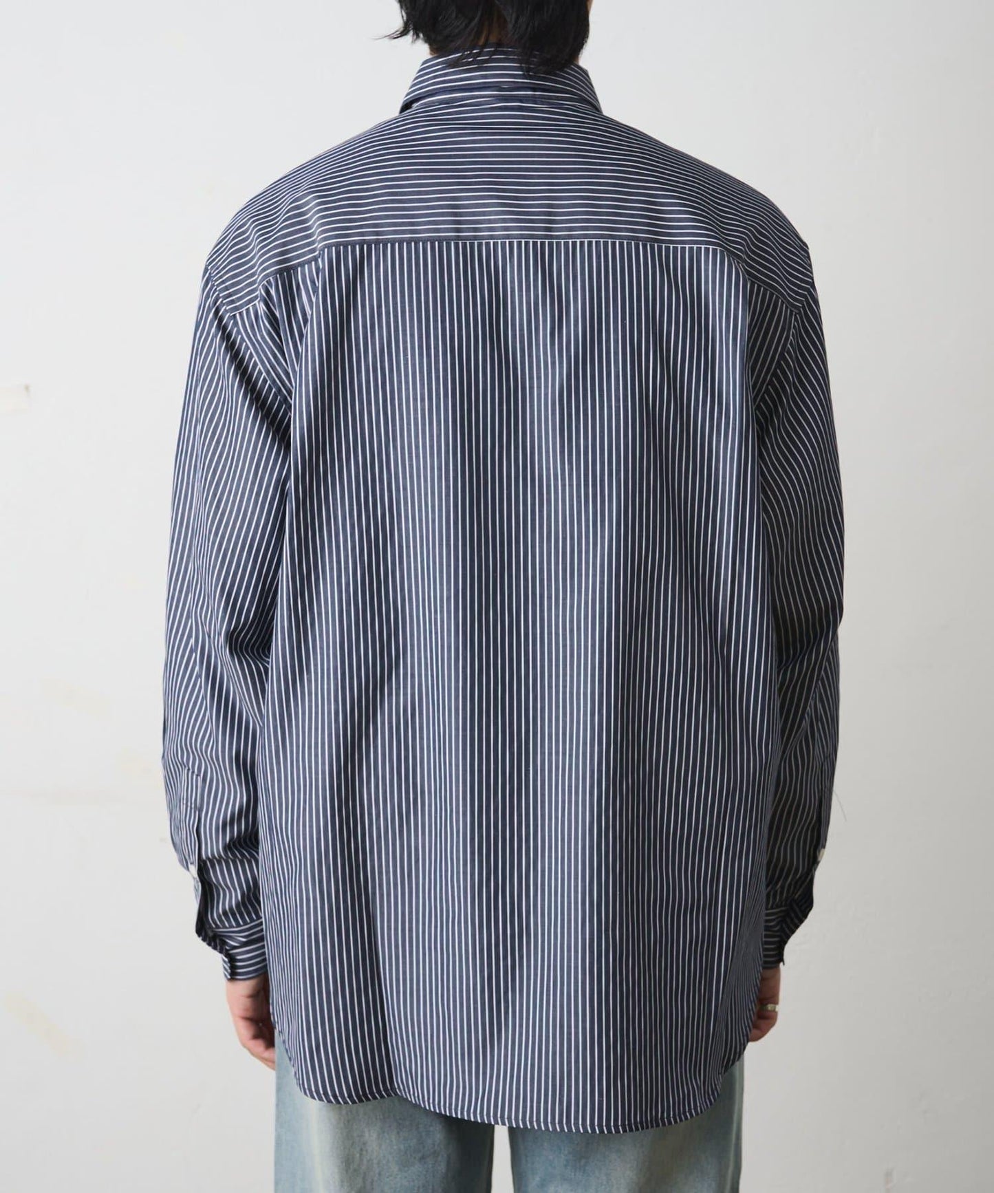細條紋常規領襯衫