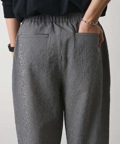 套裝可搭配 泡泡紗格紋 休閒褲