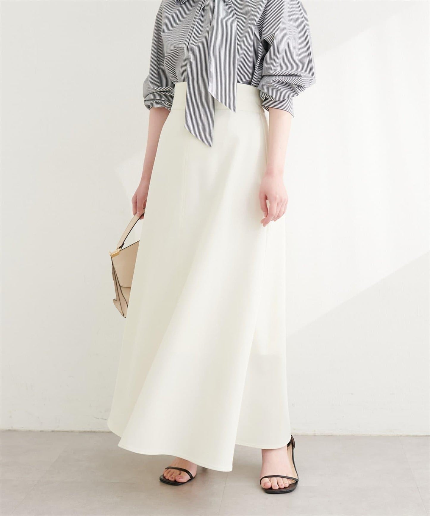 圓點按扣設計 2WAY 半身裙