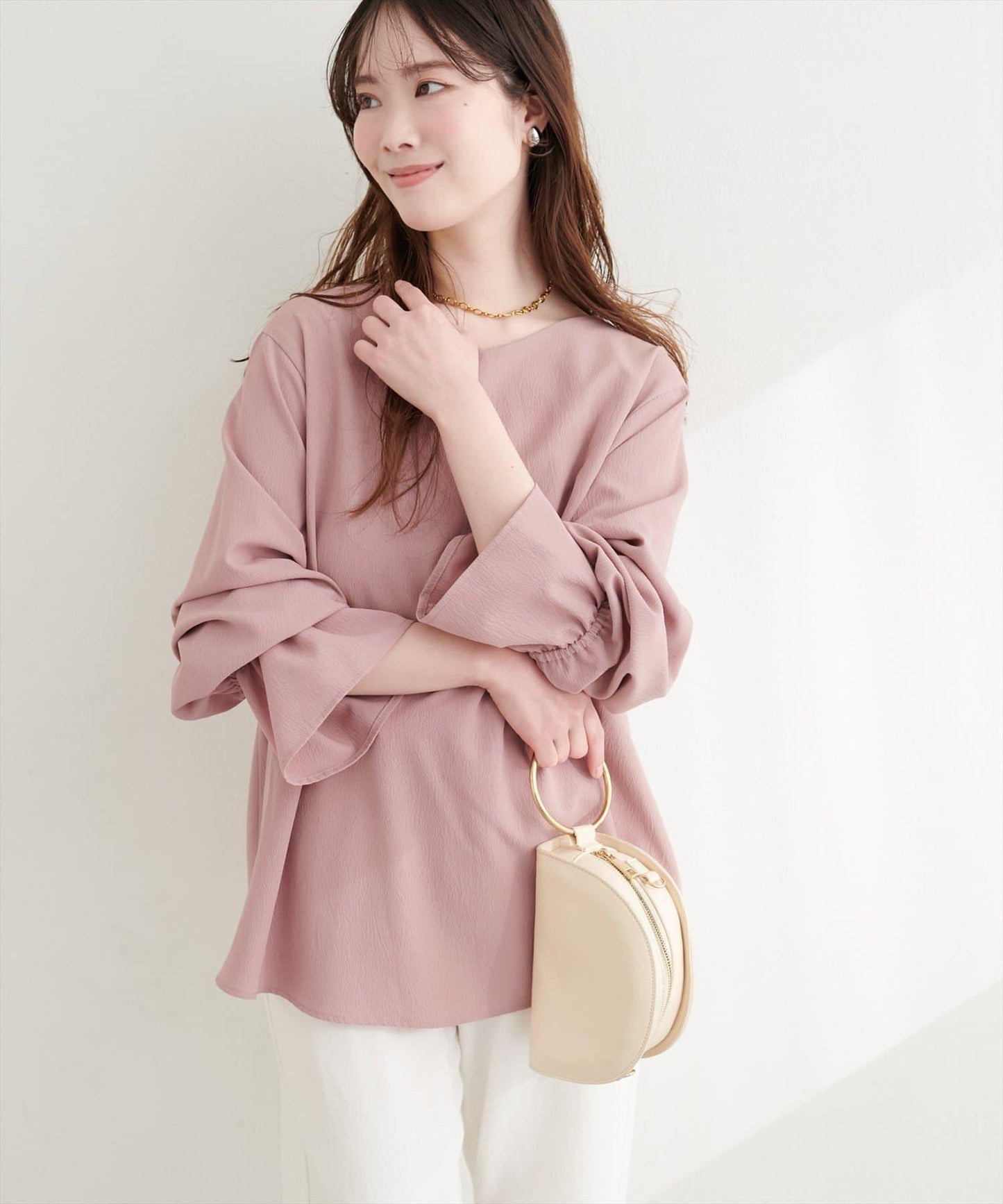 前後雙穿前扭結襯衫