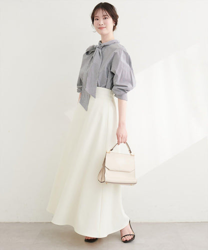 圓點按扣設計 2WAY 半身裙