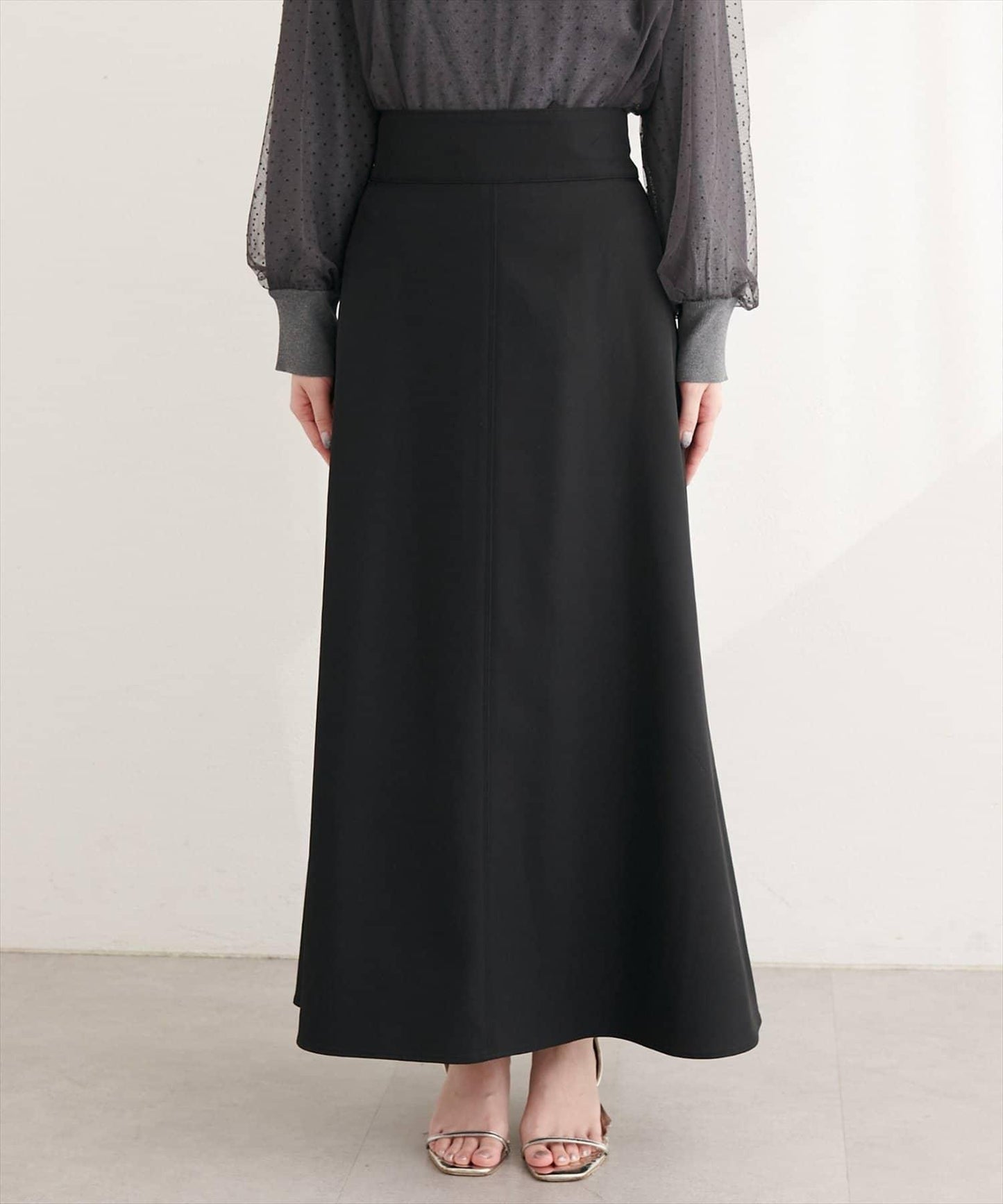 圓點按扣設計 2WAY 半身裙