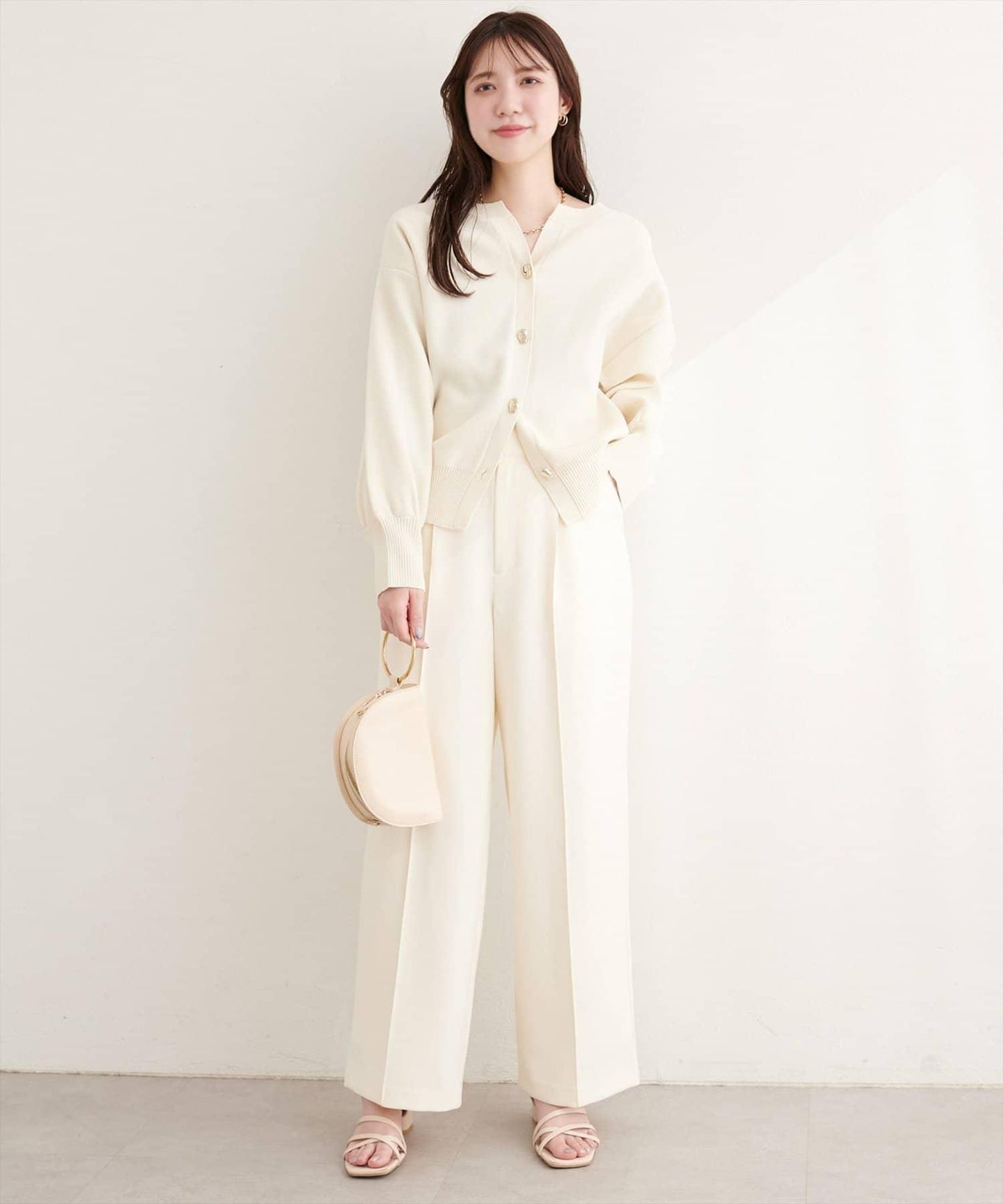 開口領 聚酯 針織開衫