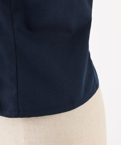 拼色後繫帶露肩上衣