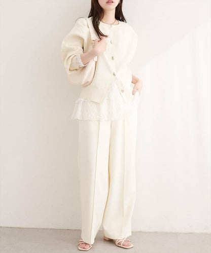 開口領 聚酯 針織開衫