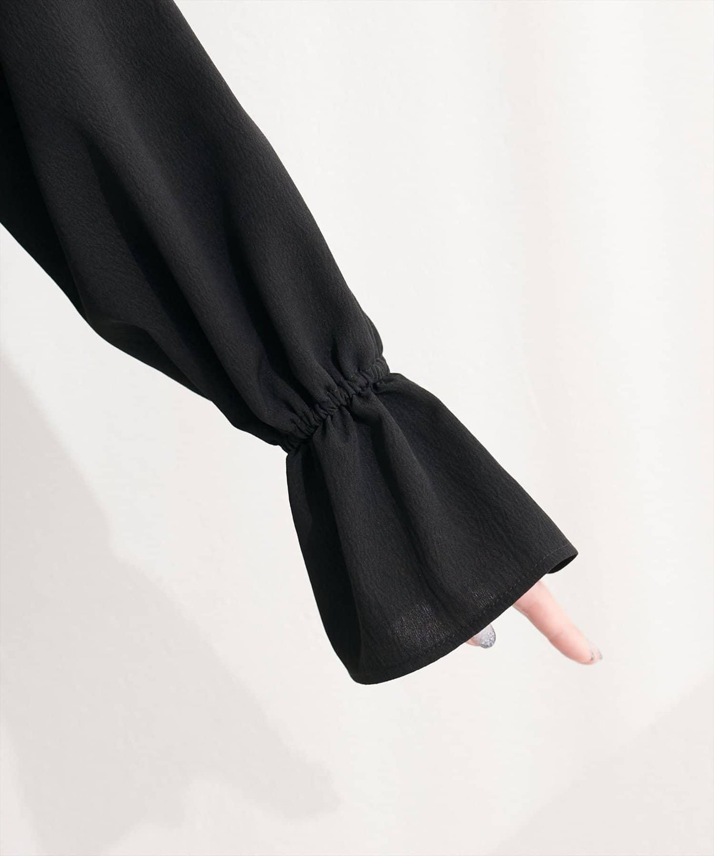 前後雙穿前扭結襯衫