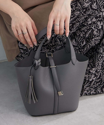 五色可選 簡約設計 流蘇 手提包