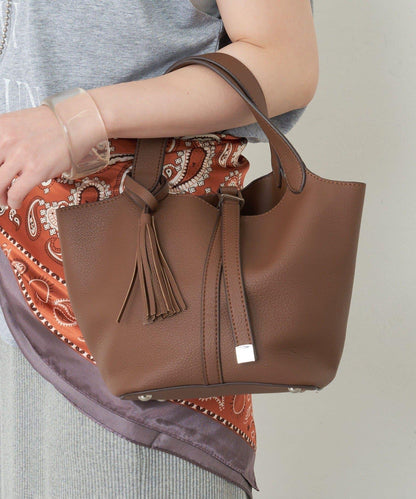 五色可選 簡約設計 流蘇 手提包