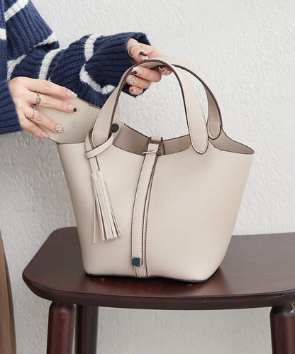 五色可選 簡約設計 流蘇 手提包
