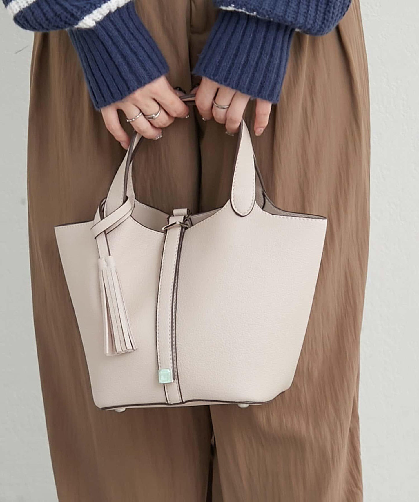 五色可選 簡約設計 流蘇 手提包