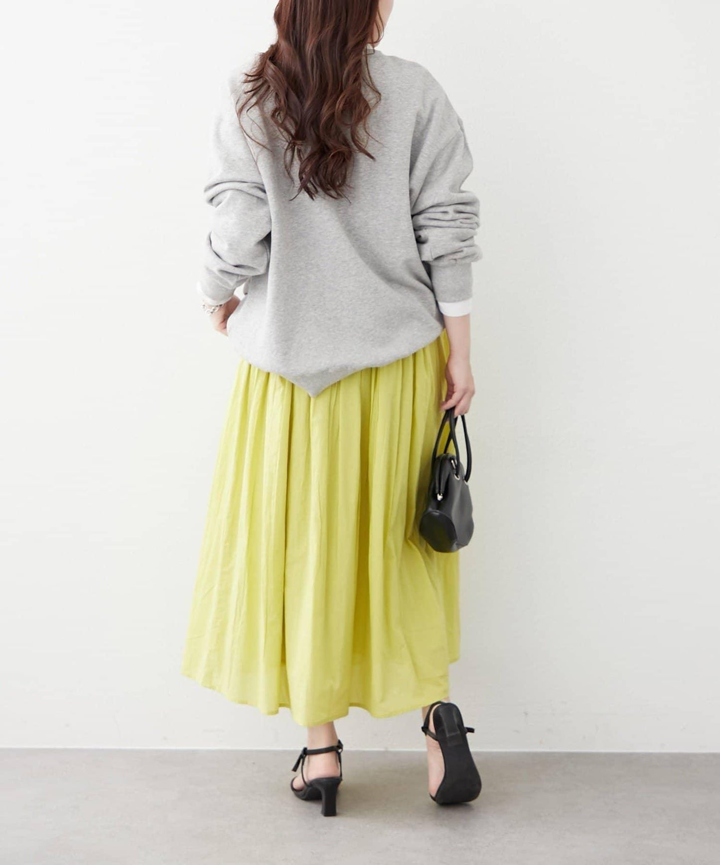 India series 抽褶設計半身裙