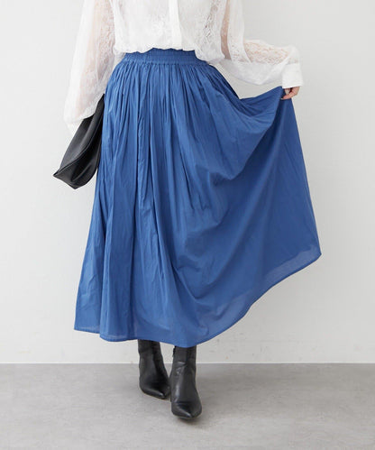 India series 抽褶設計半身裙