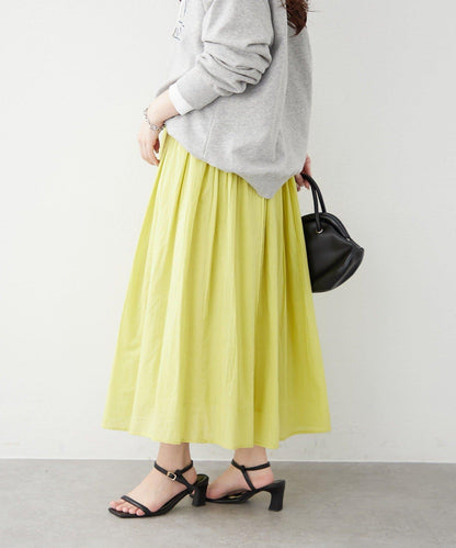 India series 抽褶設計半身裙