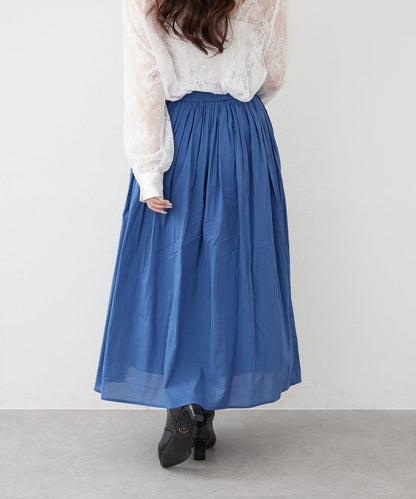 India series 抽褶設計半身裙