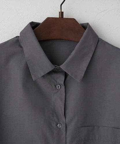 基礎款圍巾裝飾襯衫