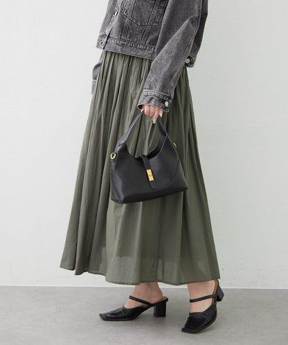India series 抽褶設計半身裙