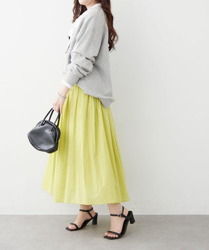 India series 抽褶設計半身裙