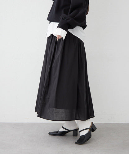 India series 抽褶設計半身裙