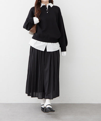 India series 抽褶設計半身裙