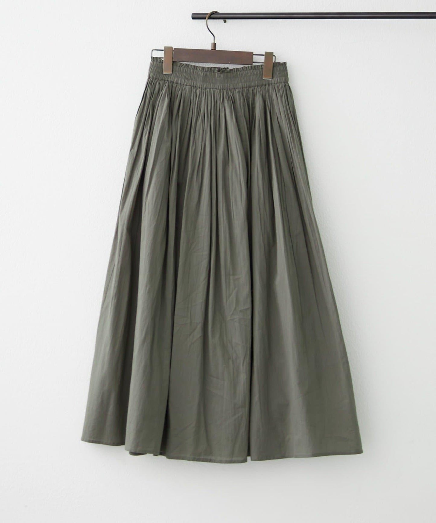 India series 抽褶設計半身裙