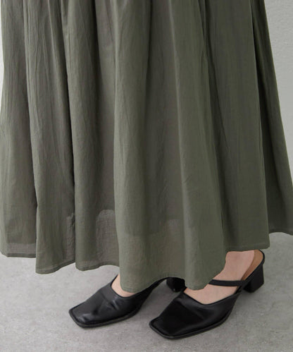 India series 抽褶設計半身裙