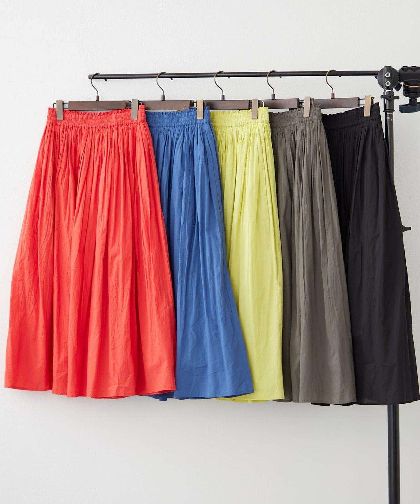 India series 抽褶設計半身裙