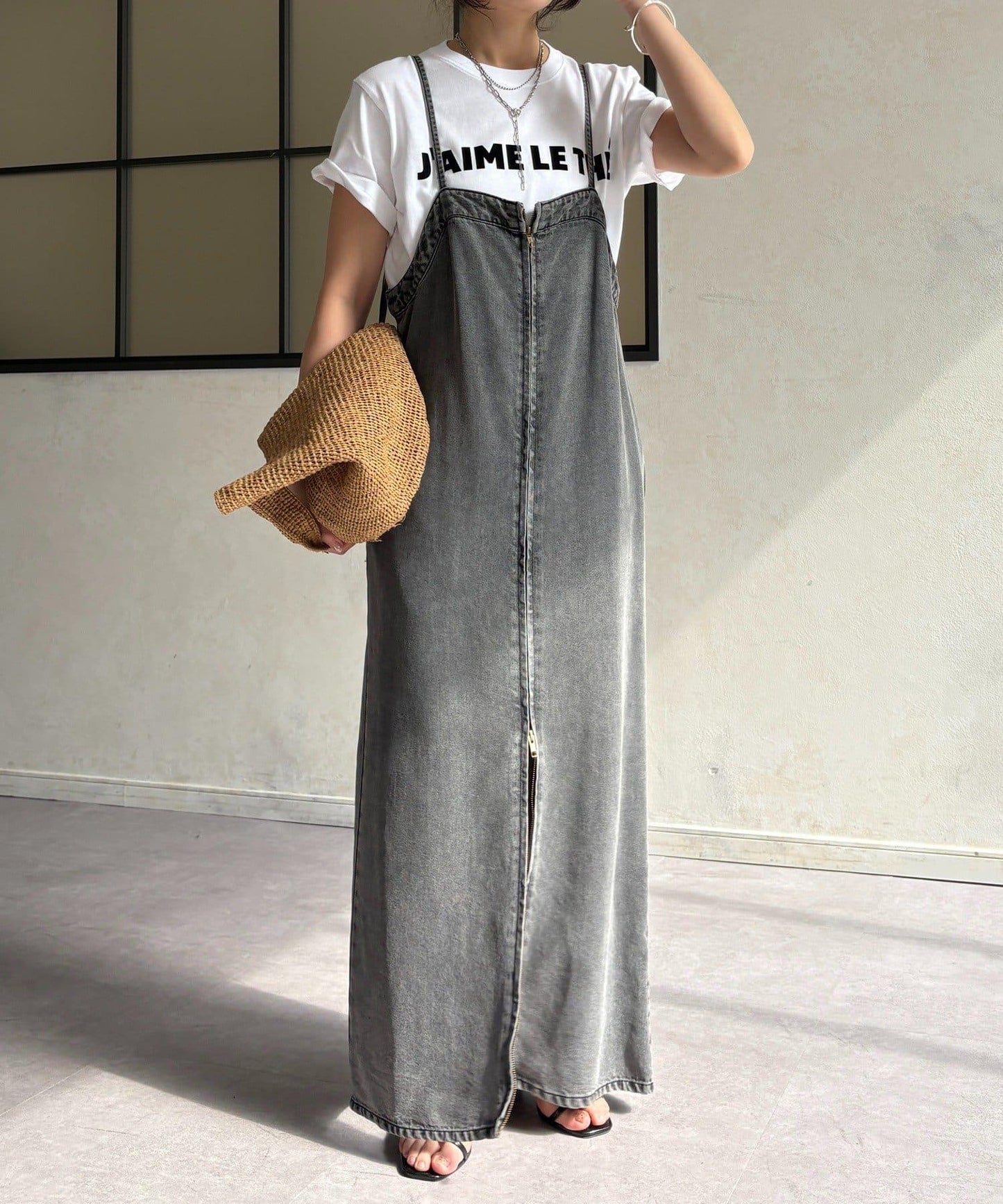 JAIMELETHE 植絨logo字母設計 T恤