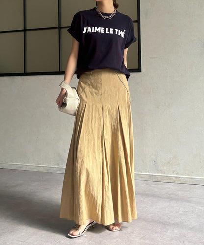 JAIMELETHE 植絨logo字母設計 T恤