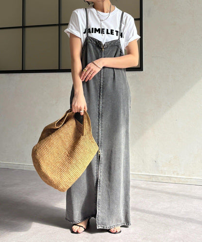 JAIMELETHE 植絨logo字母設計 T恤