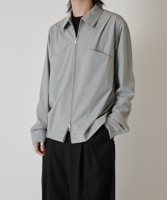 雙拉鍊設計襯衫