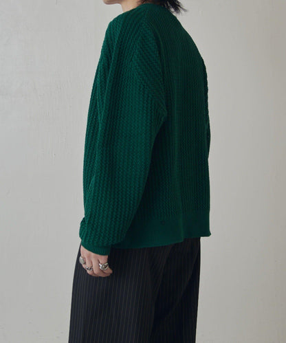 莉莉紗線拉鍊針織短外套