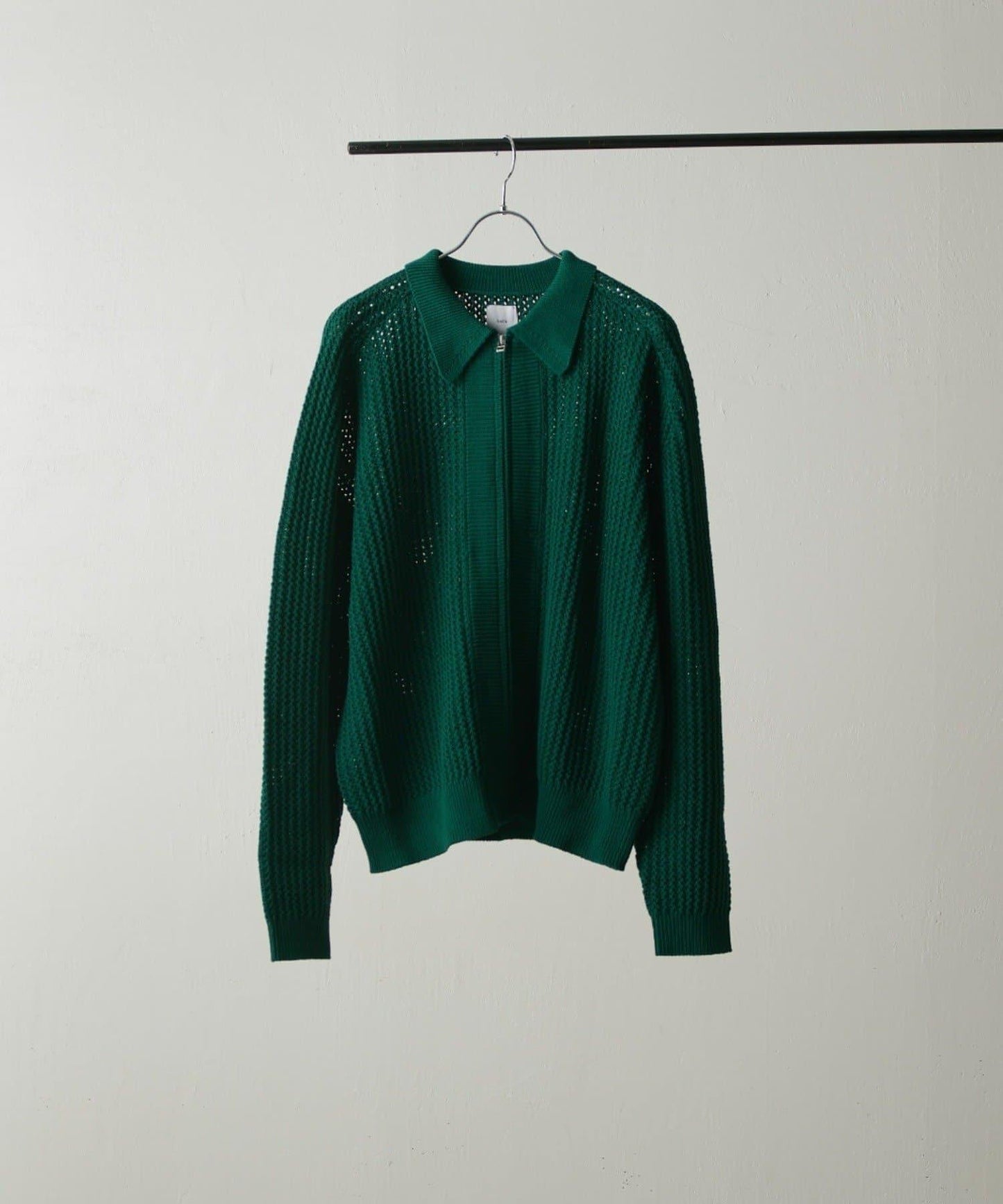 莉莉紗線拉鍊針織短外套