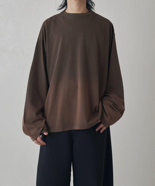 Neucon 漸變漂染寬鬆長袖T恤