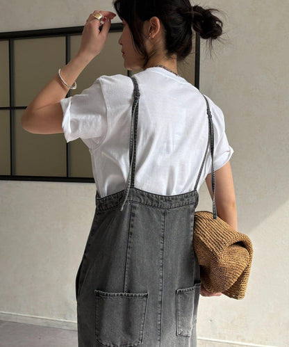 JAIMELETHE 植絨logo字母設計 T恤